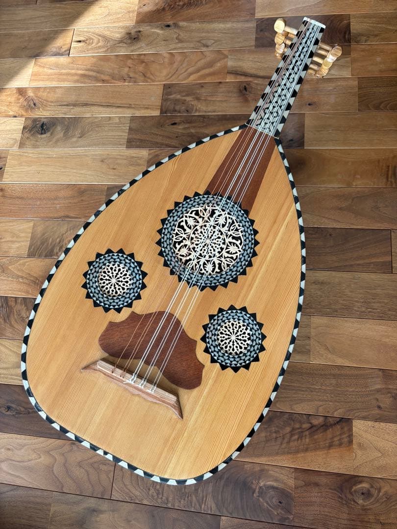 ウード OUD 12弦 リュード　木製 楽器　アラブ楽器　エジプト　弦楽器