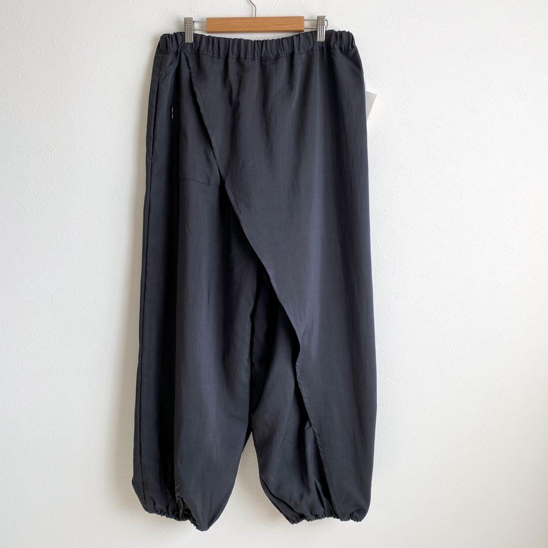 新品訳あり【SOU・SOU】　手柄寛衣　下　モスリン　濃灰　サルエルパンツ L