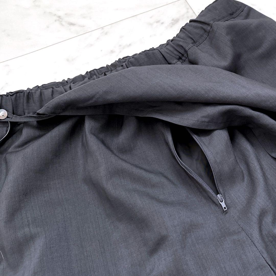 新品訳あり【SOU・SOU】　手柄寛衣　下　モスリン　濃灰　サルエルパンツ L