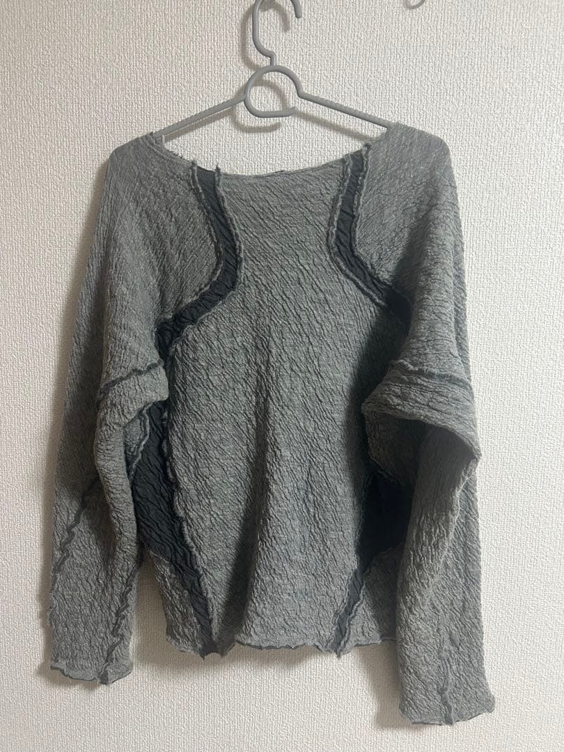 トップス NVRFRGT PANELED LONG SLEEVE T SHIRT