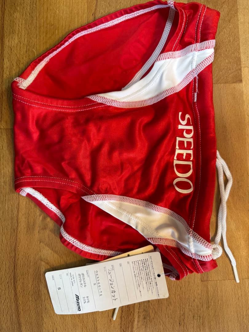 SPEEDO 競泳水着 赤 S サイズ RESCUE