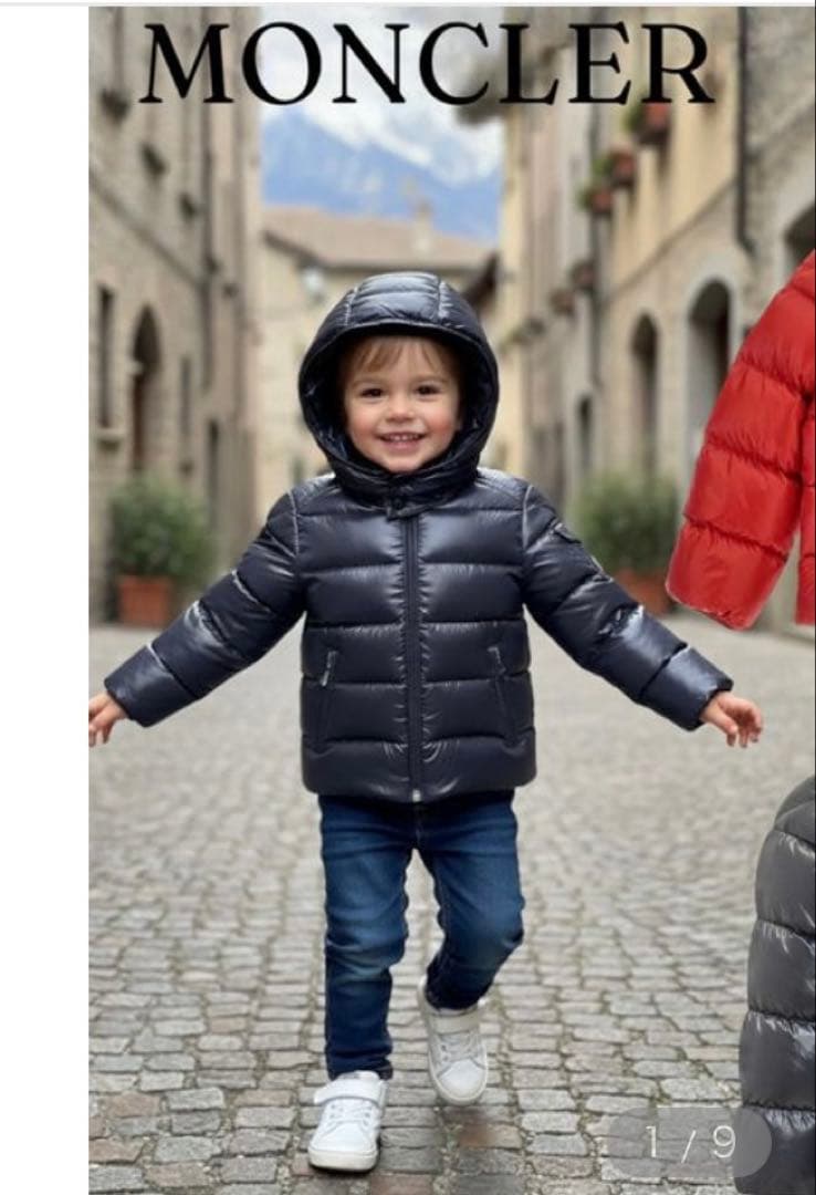 モンクレール ピンク ダウンコート　92cm baby