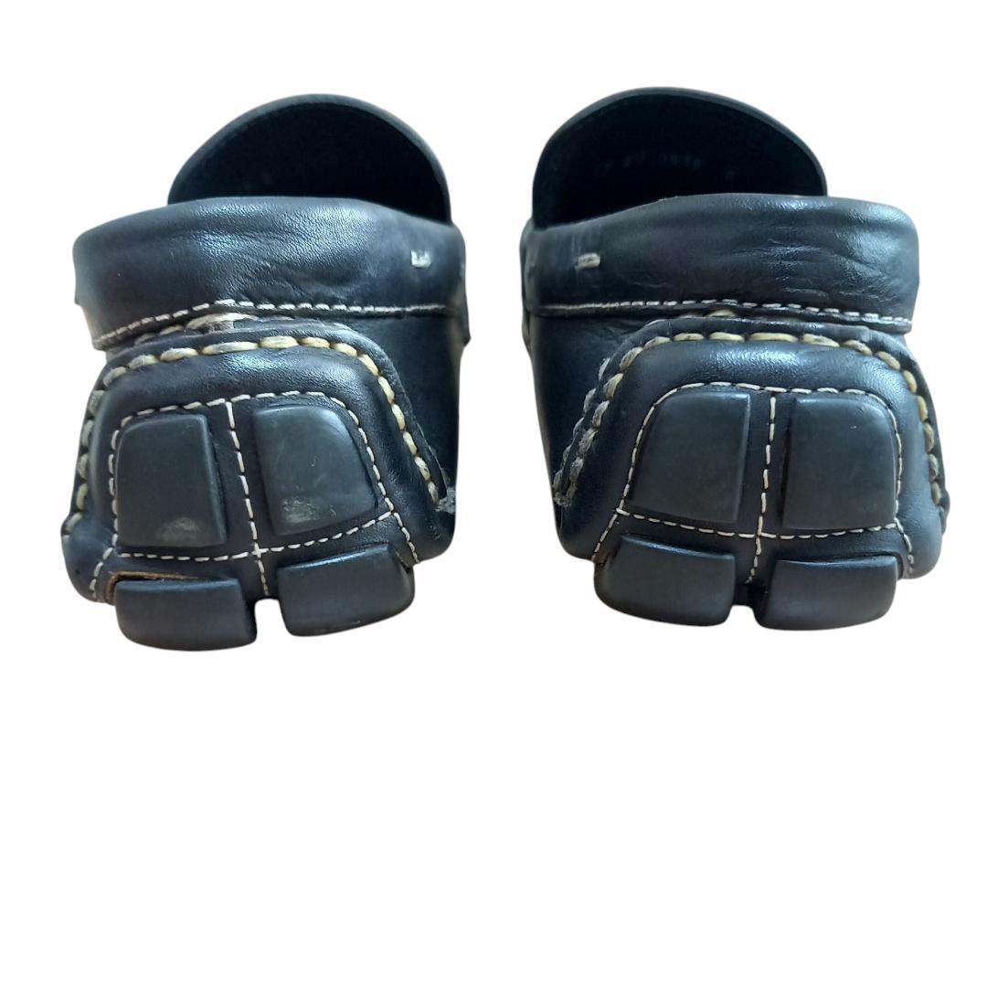 即日配送★ PRADA プラダ ドライビングシューズ ブラック レザー 28