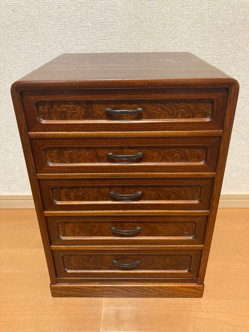 木製　引き出し　5段