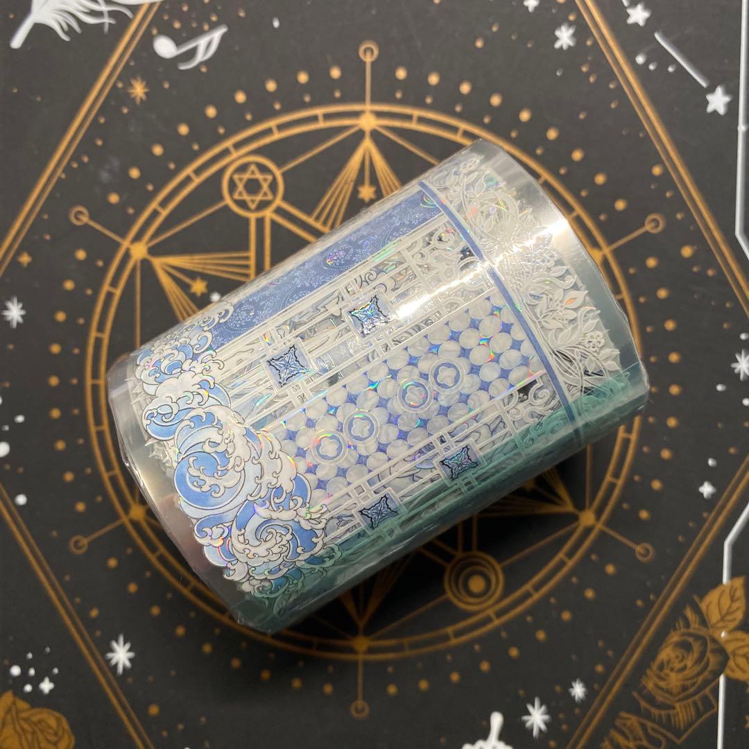 【B】海外　10m巻　貝殻光マスキングテープ　お花系　装飾系