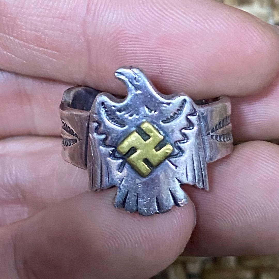 vintage ナバホ　インディアンジュエリー　卍