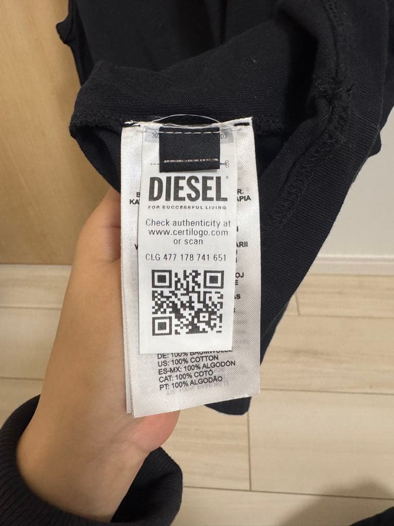DIESEL ブラック タンクトップ Lサイズ