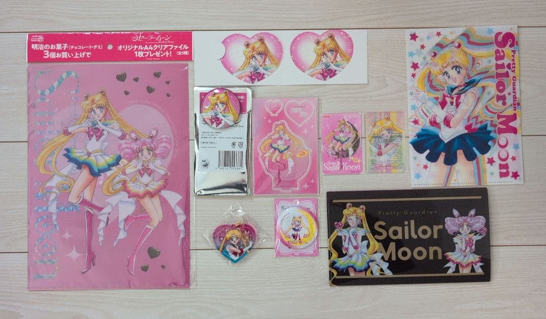 美少女戦士セーラームーン クリアカード アクリルスタンド ファイル 缶バッチ