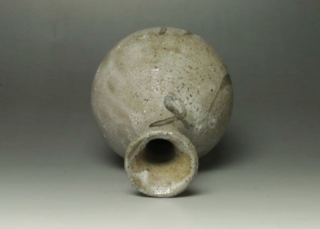 中川自然坊　鶴首絵唐津徳利