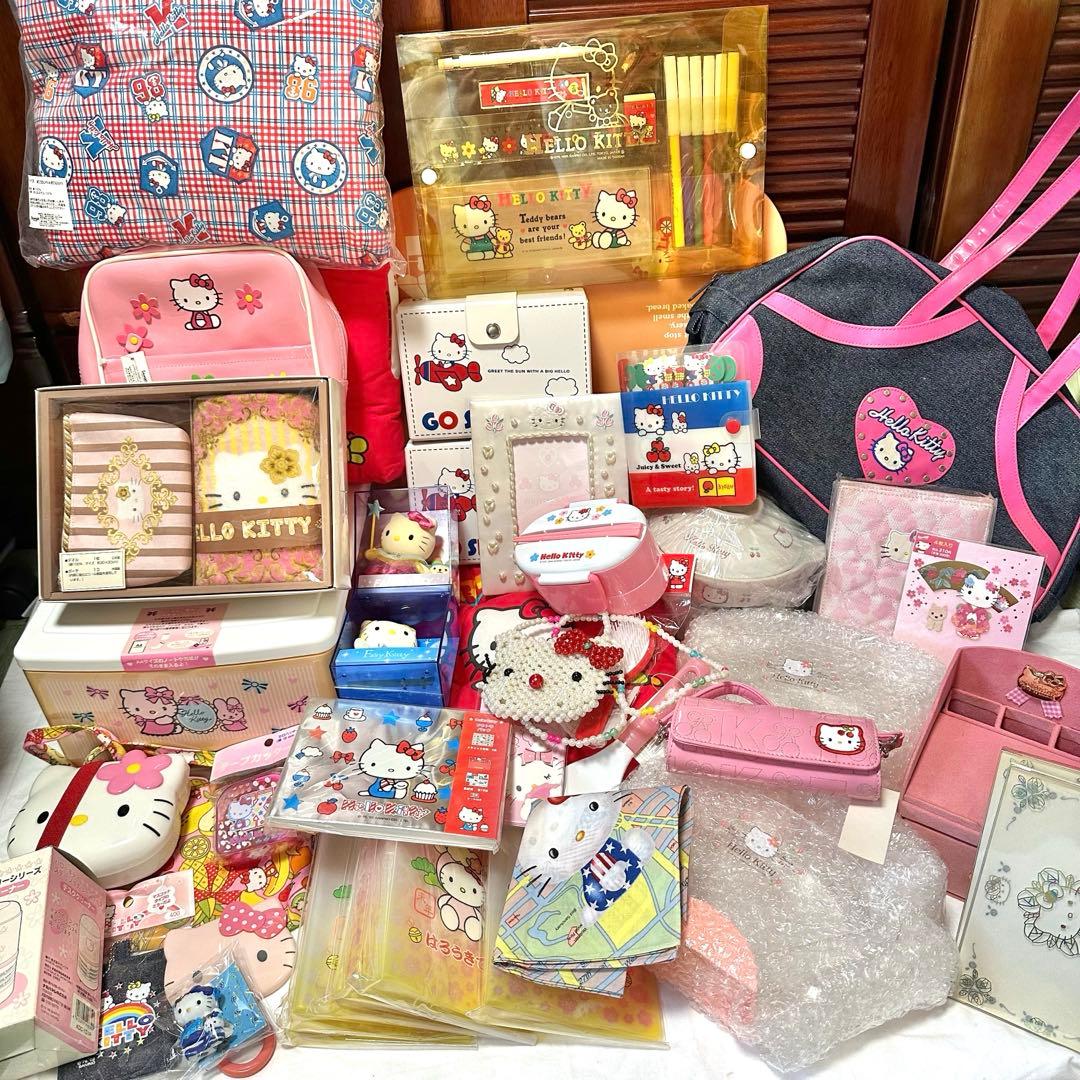 訳ありレア品　平成レトロ　サンリオ　ハローキティ　バッグ　グッズ大量　まとめ売り