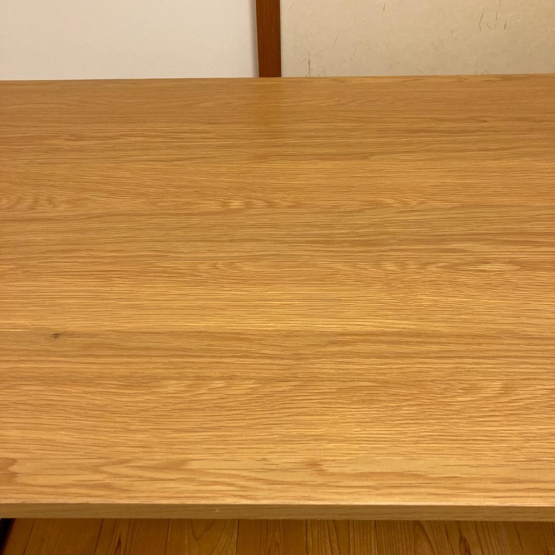 【無印良品】木製折りたたみテーブル　オーク材突板　幅120cm