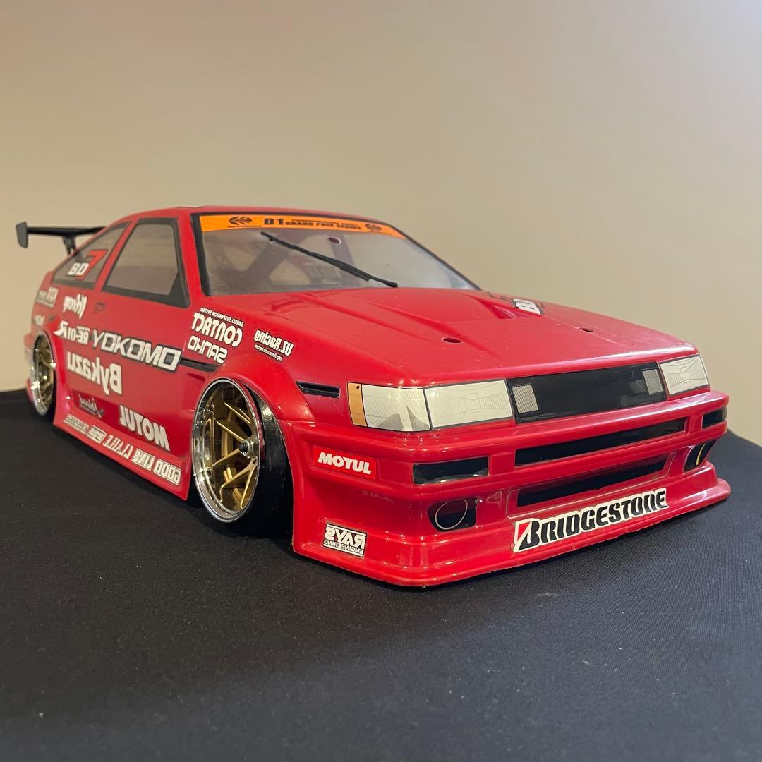 トヨタ　レビン86　ドリフト　1/10 ラジコン　ボディ　トレノ 85