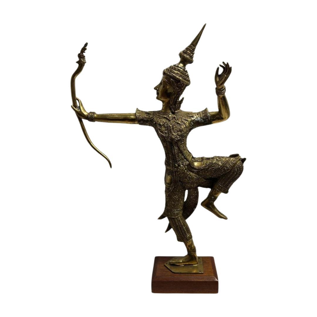 タイ　ラーマキエン王子金属製人物像