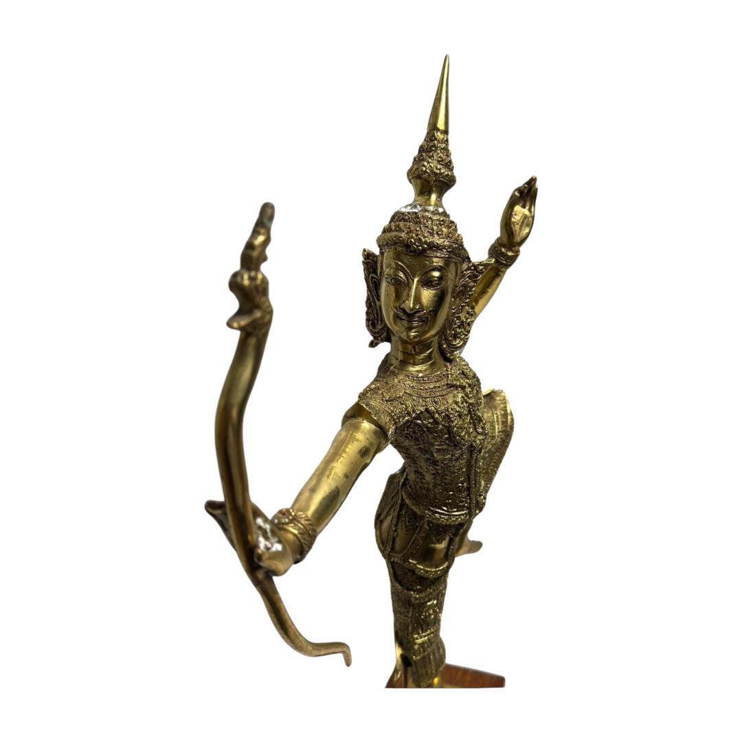 タイ　ラーマキエン王子金属製人物像