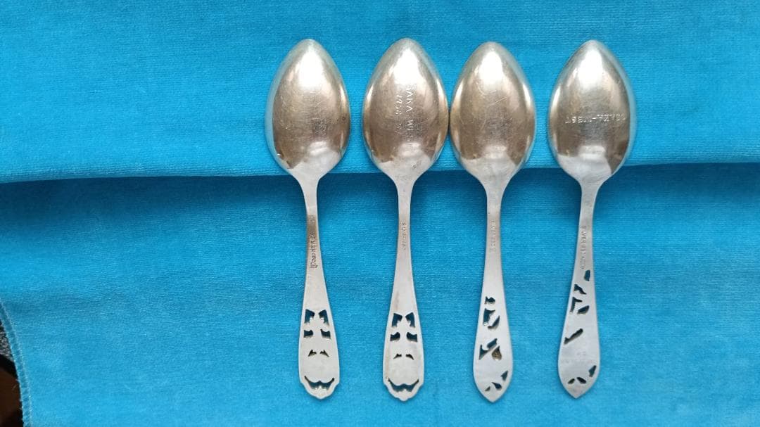 【希少】大阪ロータリークラブ銀製エレガントな 小匙 4本