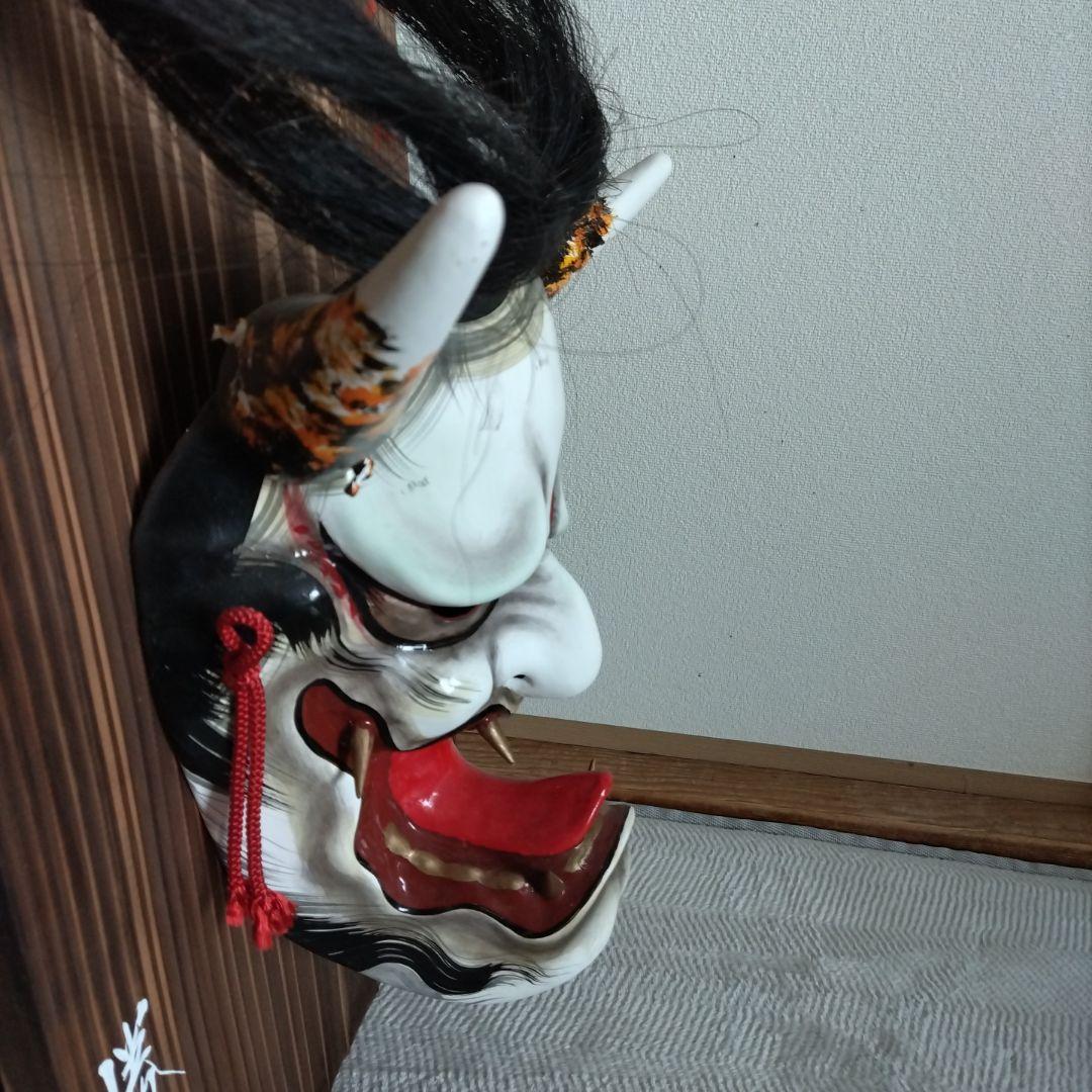 神楽面 伝統的な木製お面