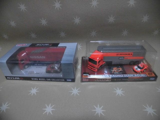 ちびっこチョロＱ トランスポーター トラック野郎 ニスモGT-R アドバン F1