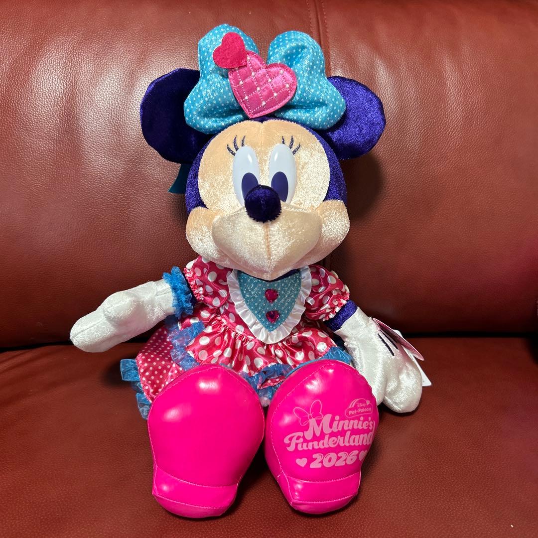 ミニーのファンダーランド　ぬいぐるみ パルパルーザ　ファンキャップ　2点セット