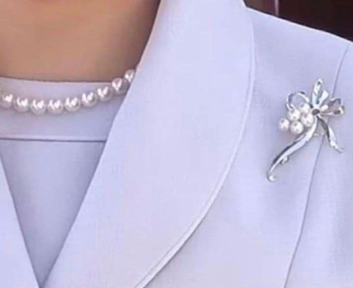 【極美品 最高級】ミキモト ブローチ パール 愛子様ご着用 5珠 ロングセラー