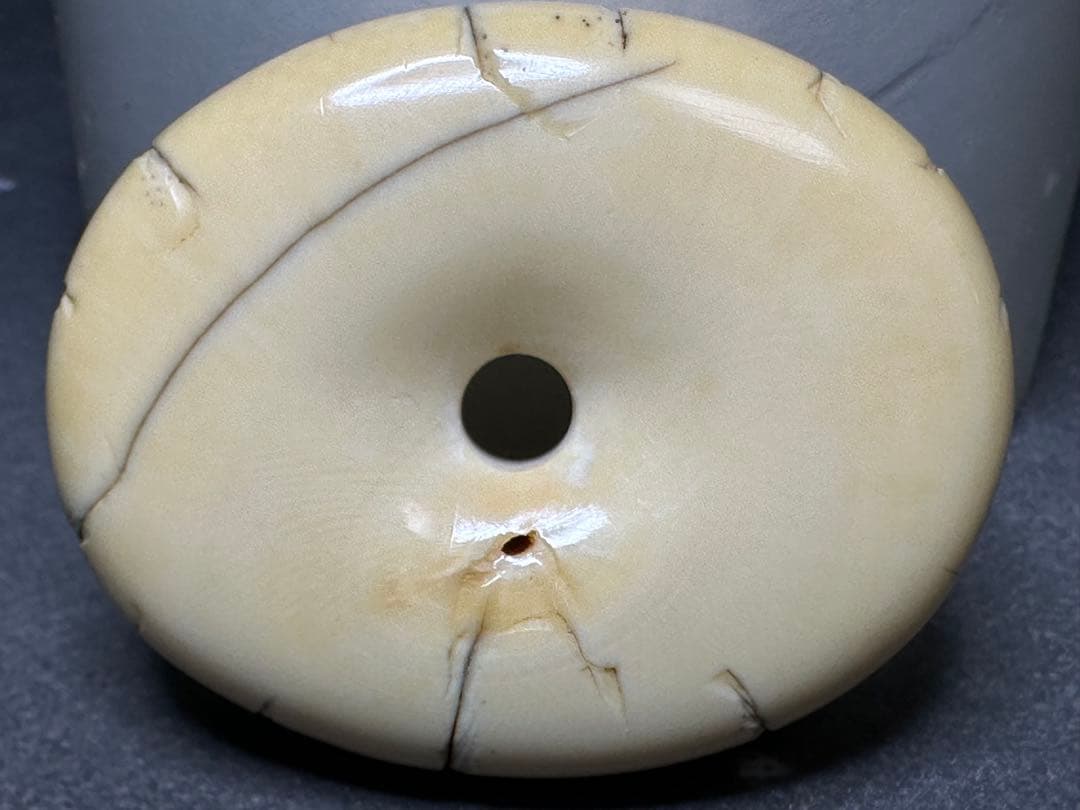 極上　根付　饅頭　天然素材　アンティーク　和彫　置物　骨董　飾り物　古美術品