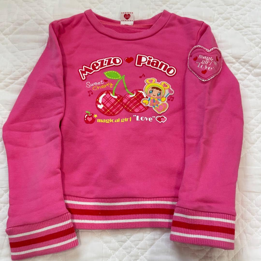 美品　レアメゾピアノ　レトロ　平成　トレーナー　ミミポポ　スカート　セットアップ