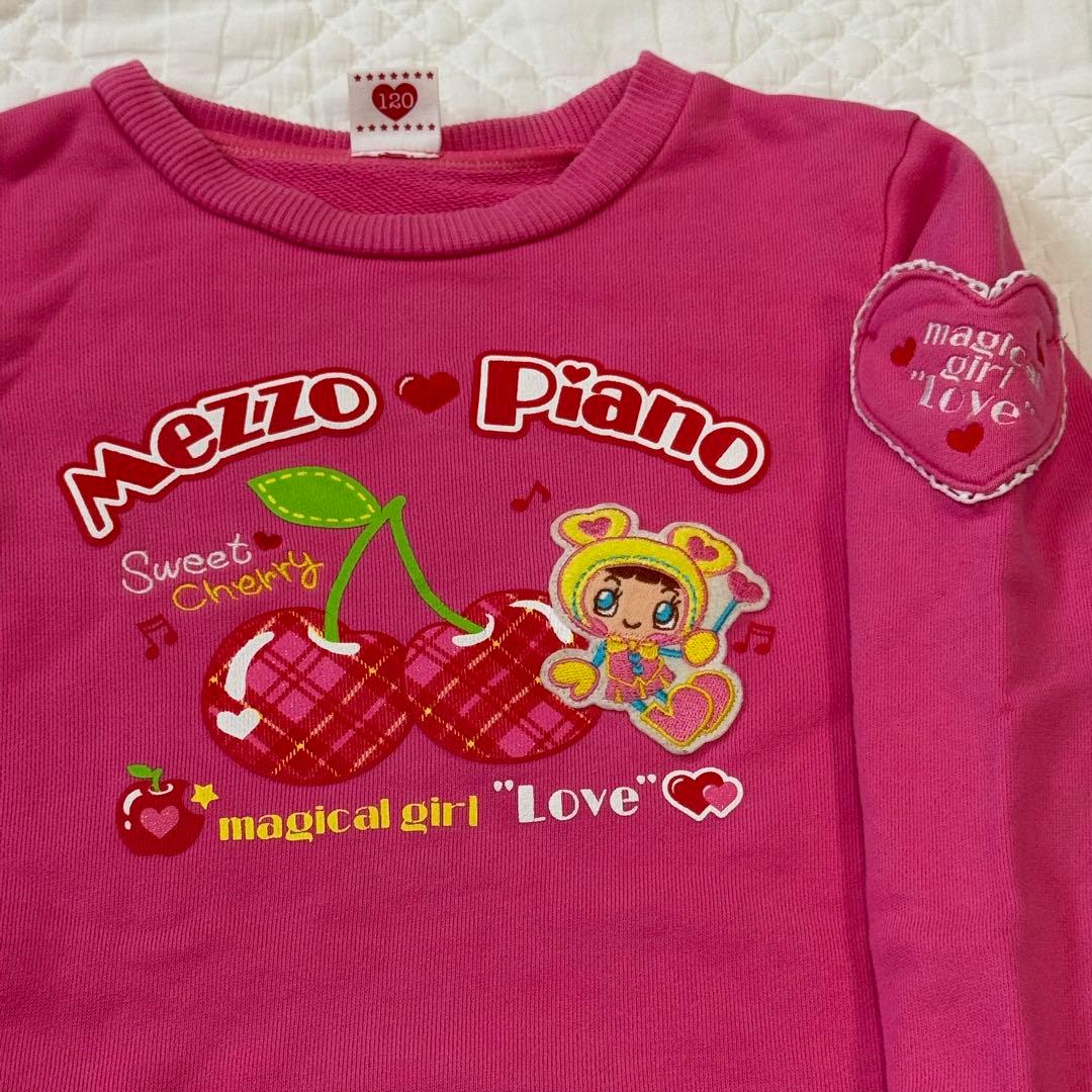 美品　レアメゾピアノ　レトロ　平成　トレーナー　ミミポポ　スカート　セットアップ