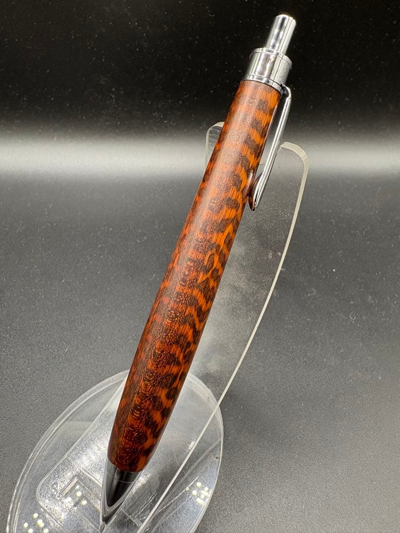 504極上　スネークウッド　木軸シャーペン　ボールペン