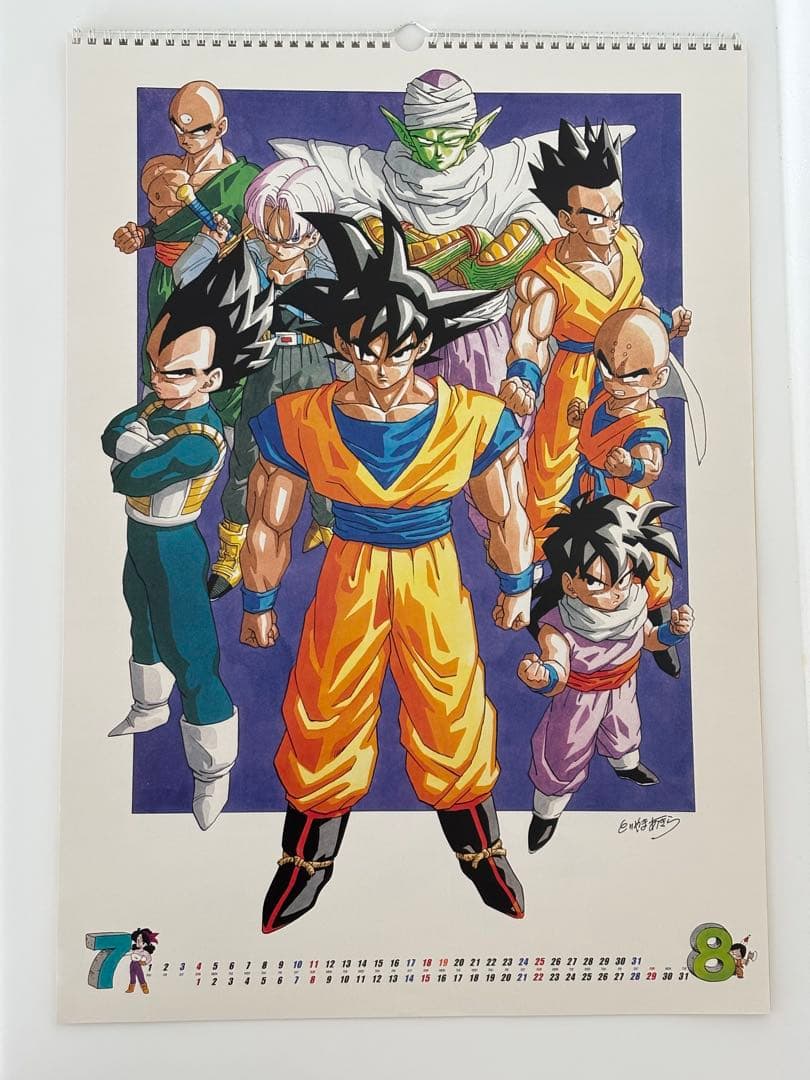 【美品】ドラゴンボール 2004年カレンダー 原作イラスト A2 鳥山明