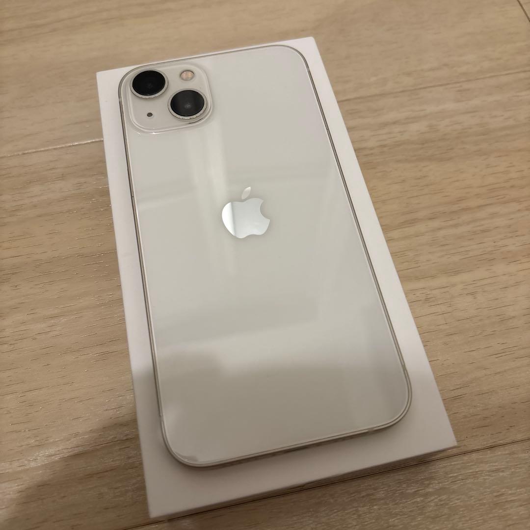 【美品】Apple iPhone 13 ホワイト 本体 白 iface