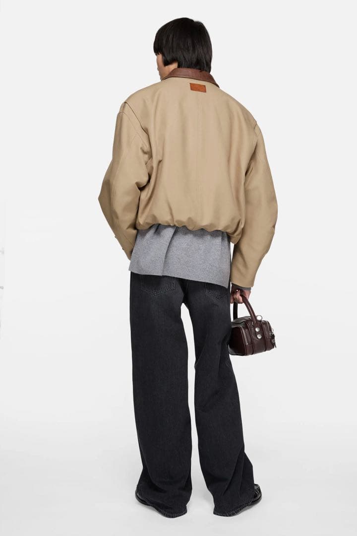 u*7様 Acne Studios ツイルジャケット カーキ 46 正規品 短丈