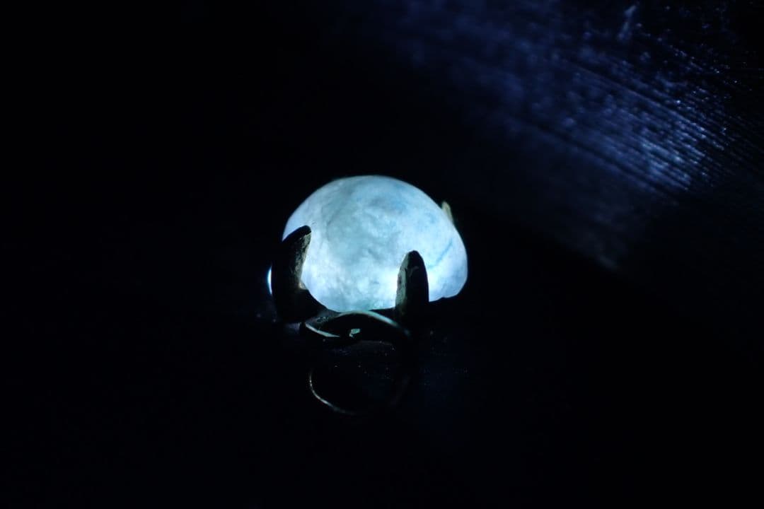 糸魚川翡翠　入コン沢　青　10金　ペントップ　①　送料無料