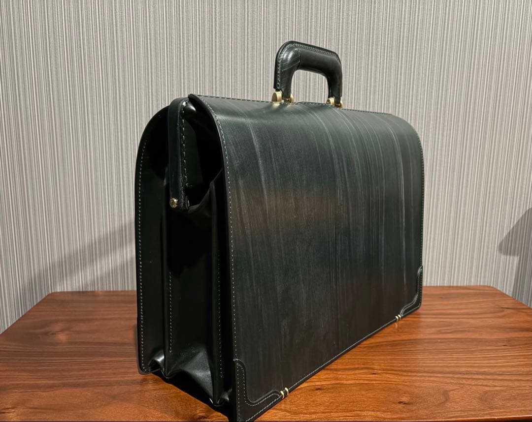 ココマイスター ダレスバッグ モスグリーン 未使用・銀座直営店購入