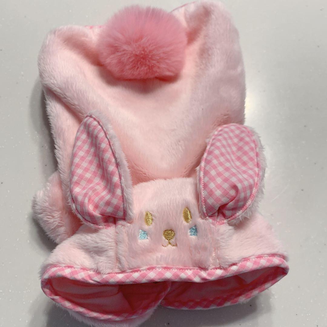 ブルブブ★最新うさこファーパーカーSSSピンク☆新品★ジャケットベスト
