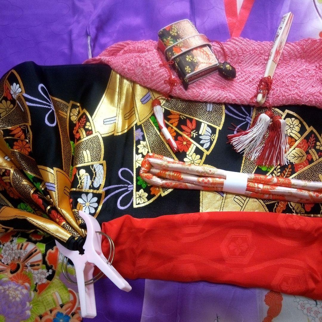 マイロママ様ご成約‼️アンティーク【正絹7歳用】振袖セット