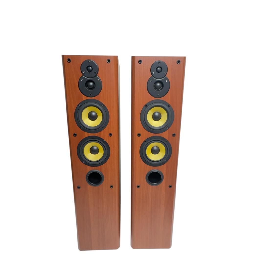 ①　美品　DENON トールボーイスピーカー システム SC-T555SA