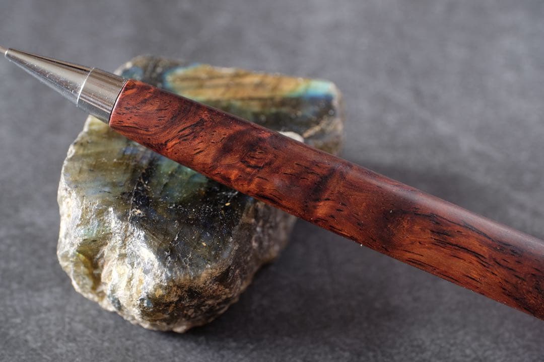 PG5木軸カスタム0184　高村杢工房 製図用シャーペン　ホンジュラスローズ瘤