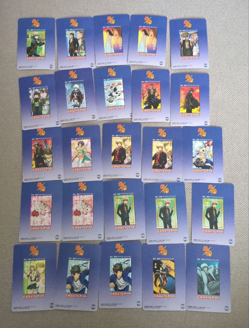 美品 140枚 銀魂 カードガム クリアカード