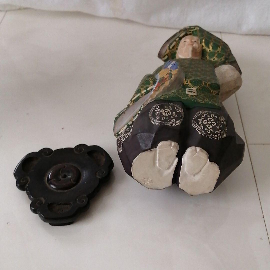 翁　置物　木箱入　骨董品
