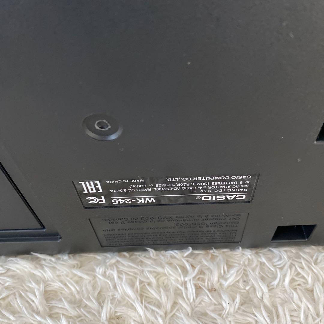 美品！CASIO WK-245 キーボード　電子ピアノ　フットペダル付き！
