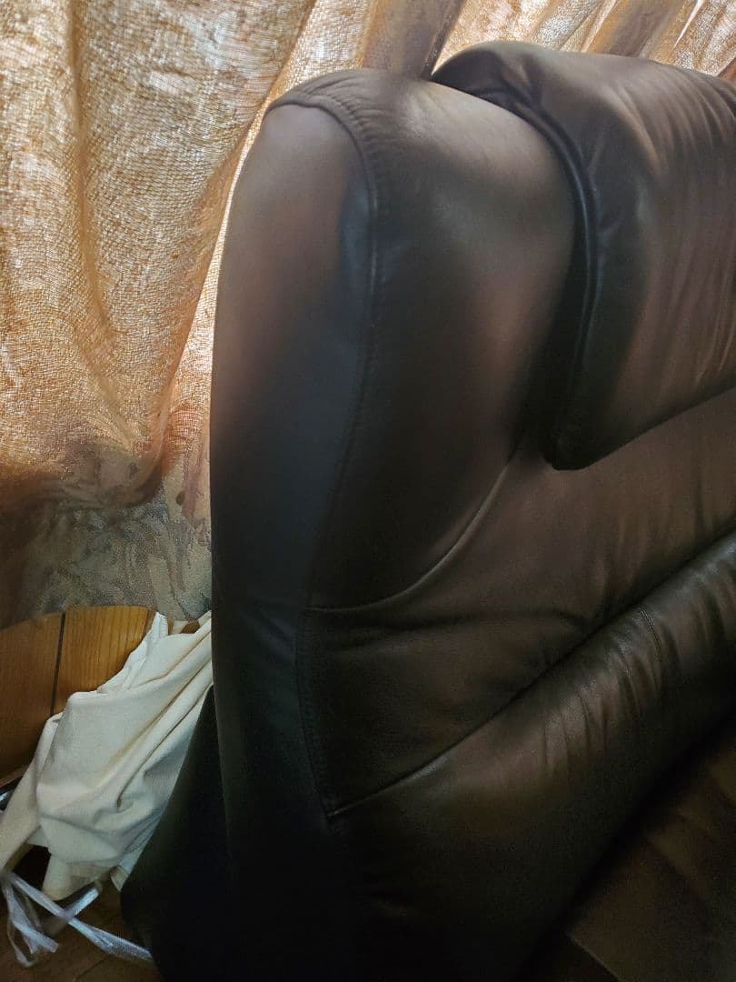 カリモク ZU4219 本革 リクライニングソファー　左右セット　②