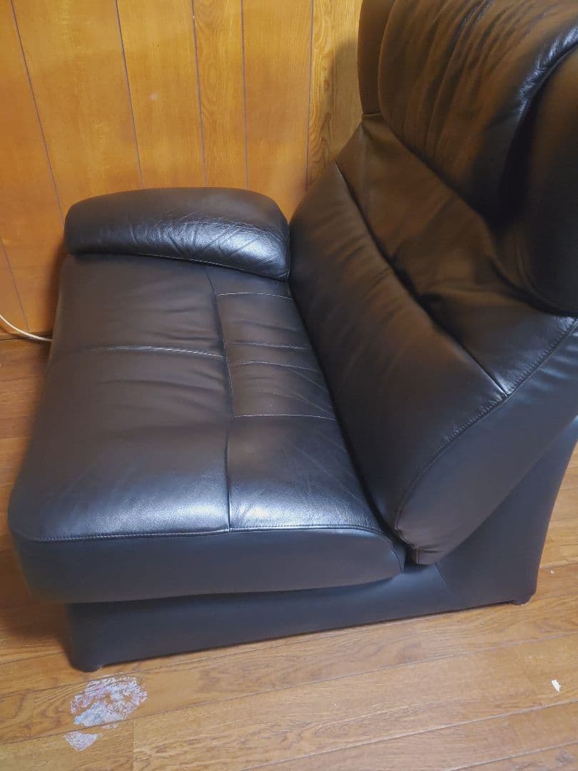 カリモク ZU4219 本革 リクライニングソファー　左右セット　②
