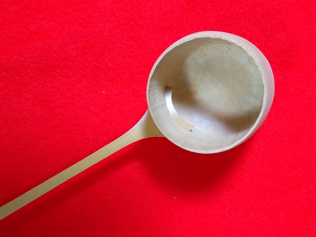 唐銅水差し/竹製柄杓-未使用