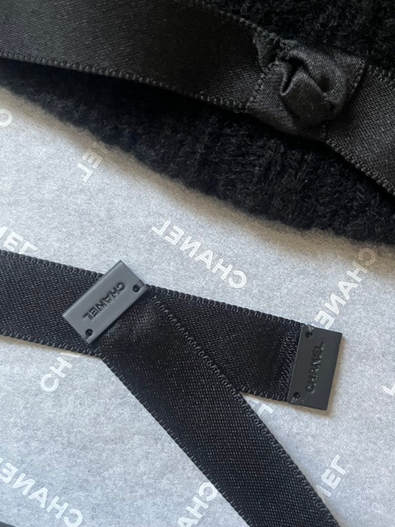 CHANEL シャネル リボン ニット帽