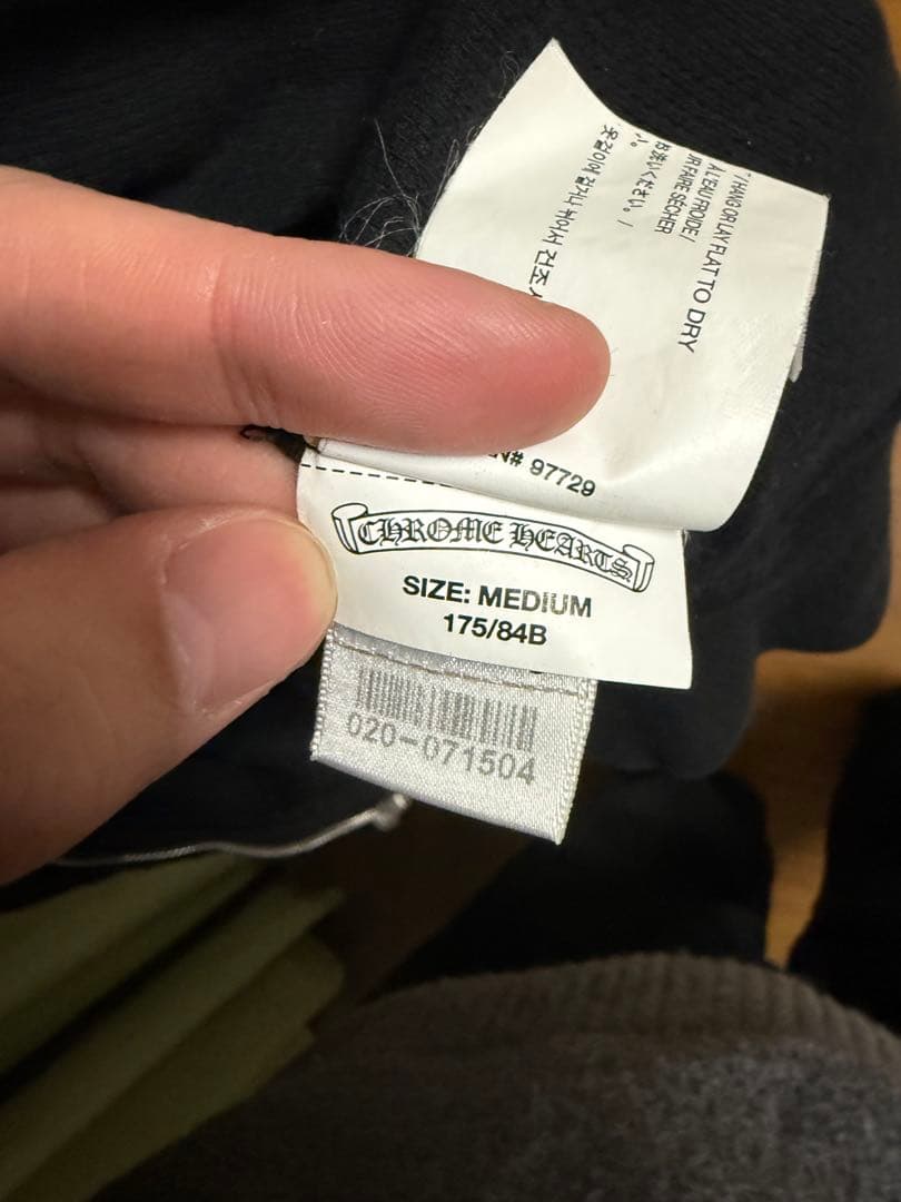 5*0様 【スライダー折れた】クロムハーツ ダガージップパーカー セメタリークロ