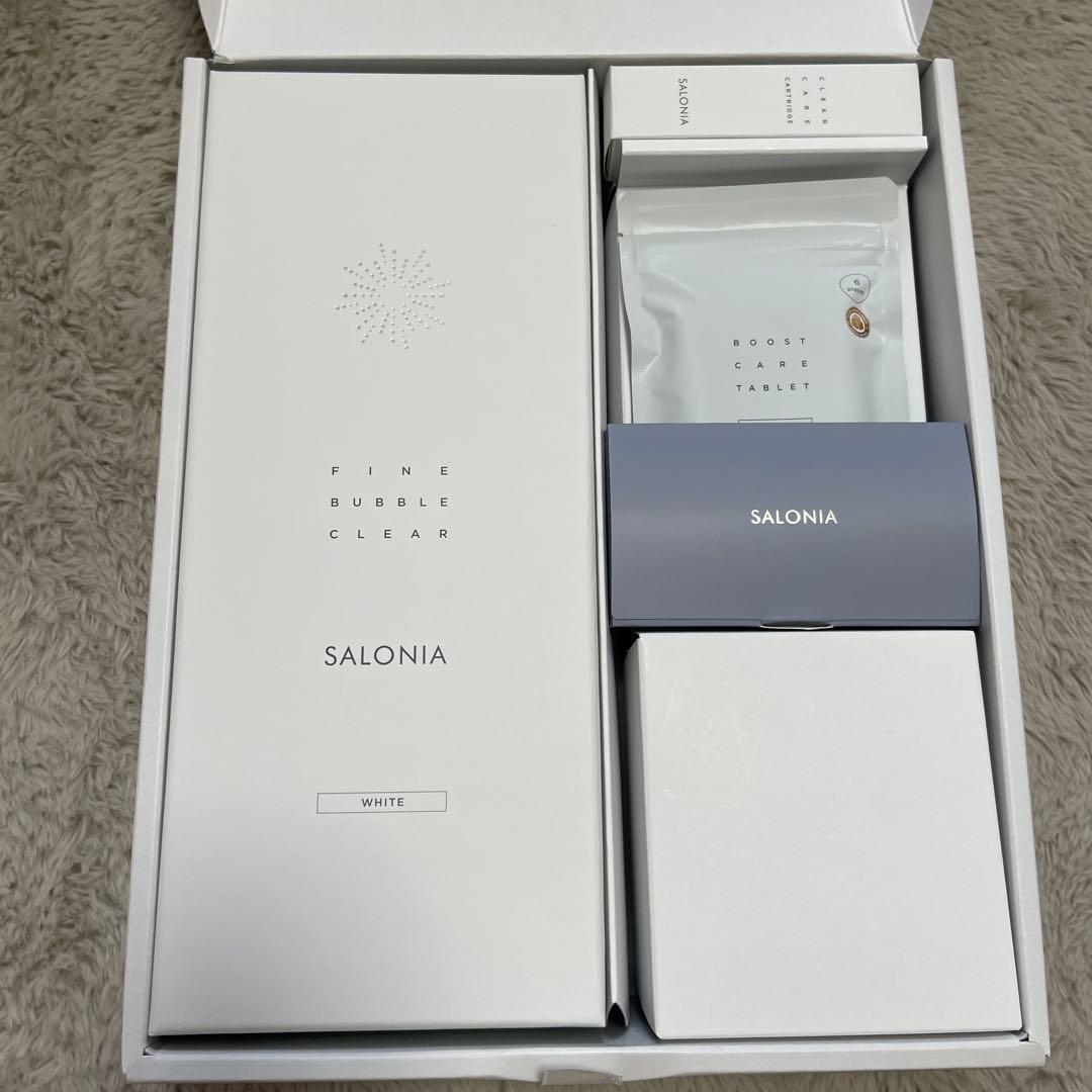 新品未使用 SALONIA FINE BUBBLE CLEAR ホワイト