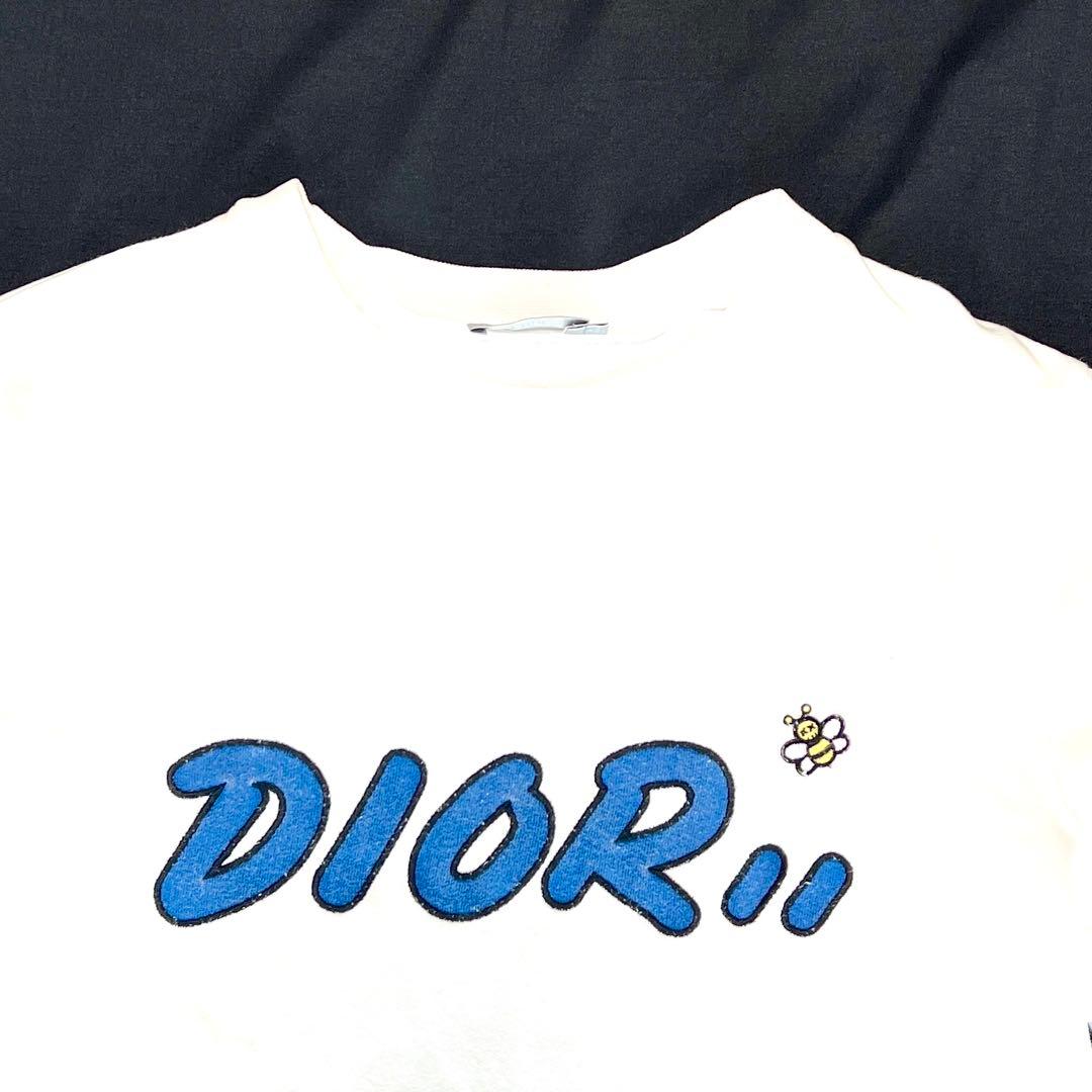【美品】KAWS x Dior ロゴ クルーネック スウェット ホワイト12＋
