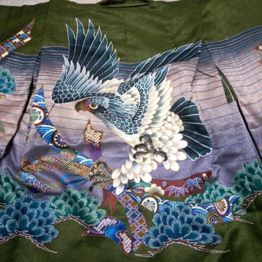 美品【七五三5歳男の子】羽織袴セット『小物付き』