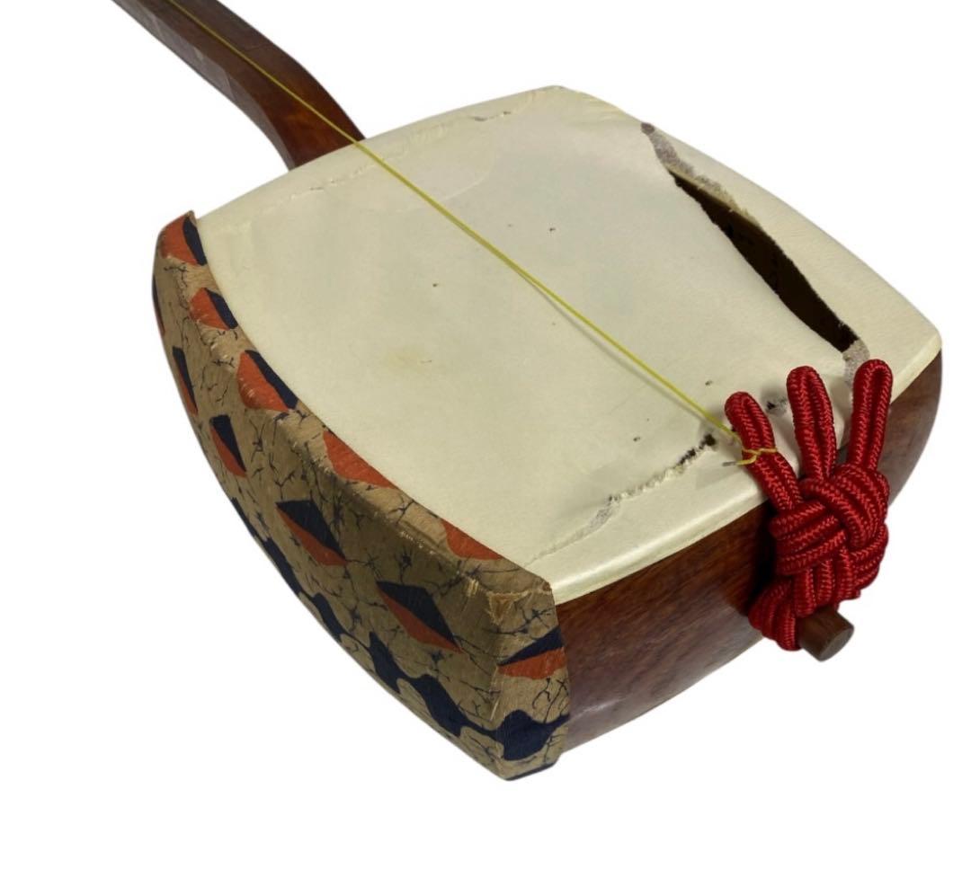 昭和レトロ　三味線(三味線スタンド付き)　25サ109