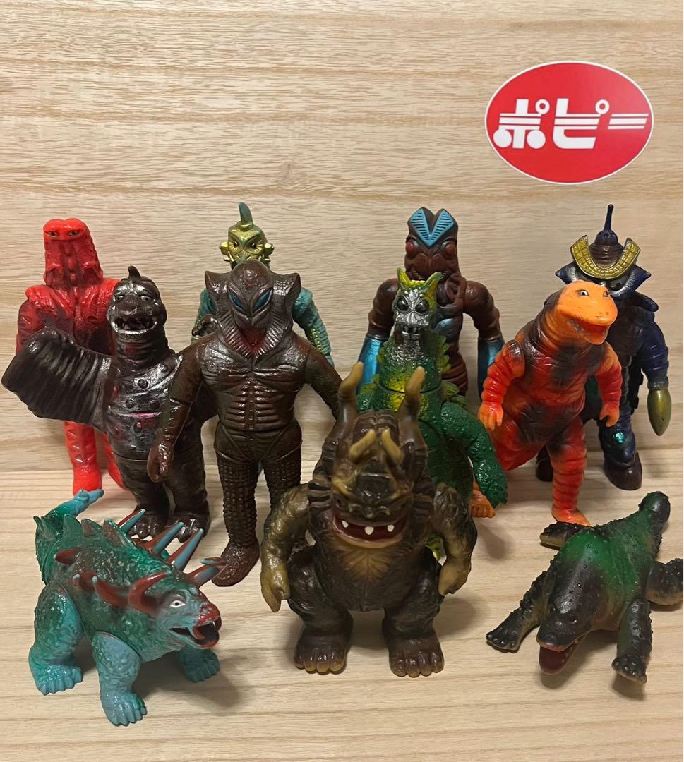 ポピー怪獣足製11体ソフビ