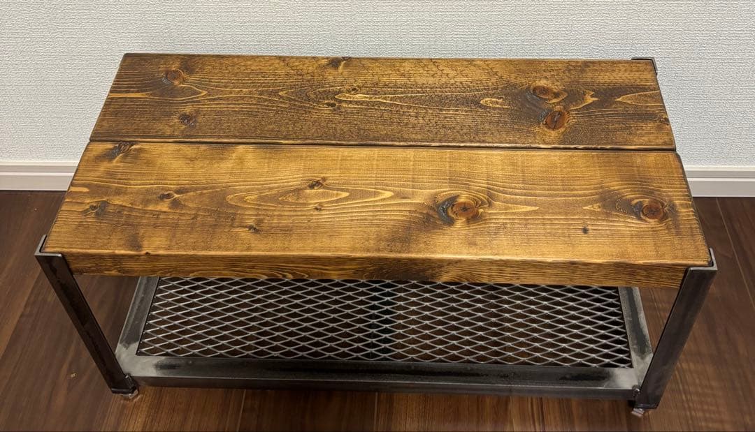 アイアンラック　インダストリアル　テレビ台　棚 中古品　ハンドメイド